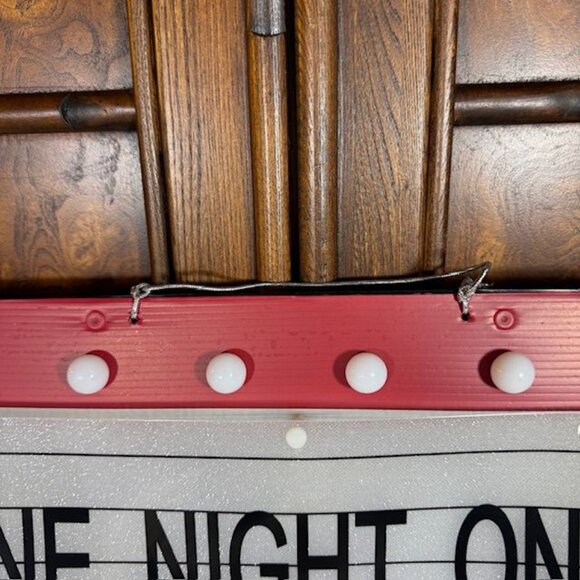 Occasions ONE NIGHT ONLY: SANTA Alternating Blinking Light Christmas Marqui Sign - Picture 5 of 9